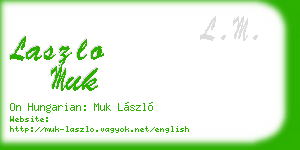 laszlo muk business card