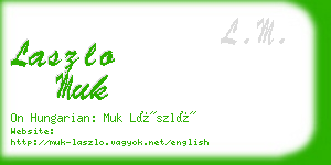 laszlo muk business card